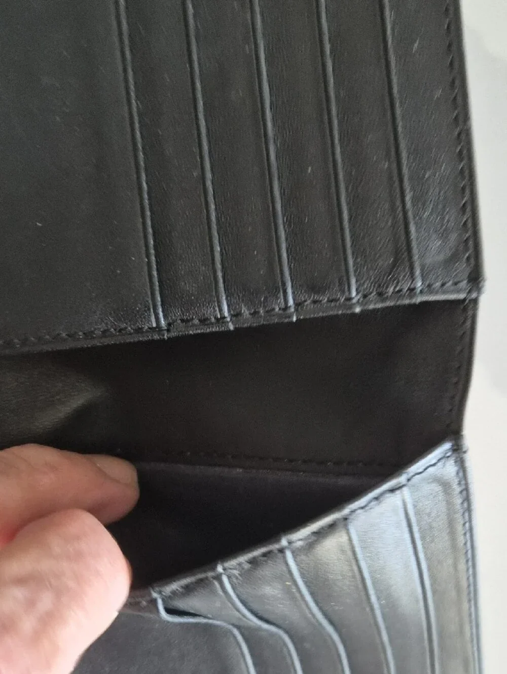 Calvin Klein Men's Black Leather Fold Wallet
